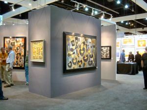 Blue Rain Gallery's booth at 2011 LA Art Show, photo by Barbara J Carter